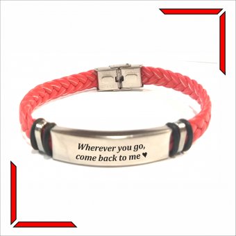 Bratara impletita personalizata - Wherever you go