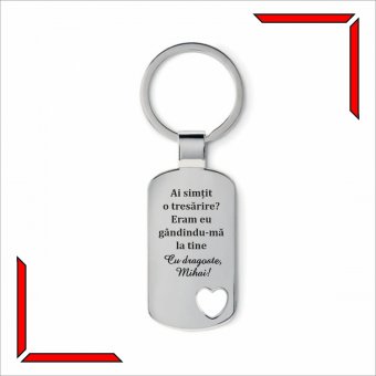 Breloc personalizat - simtit o tresarire