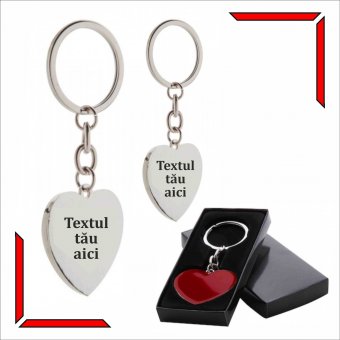 Brelocuri cuplu Valentines - Textul tau aici 