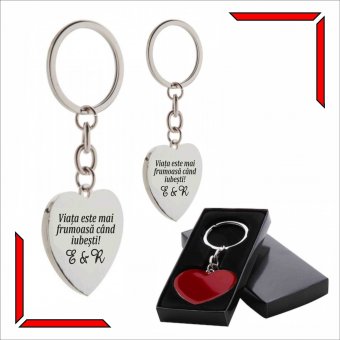 Brelocuri cuplu Valentines - Viata este mai frumoasa cand iubesti 