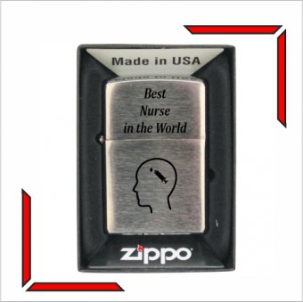 Bricheta Zippo personalizata - Asistenta