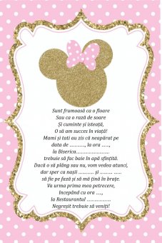 Invitatie botez - Minnie 3