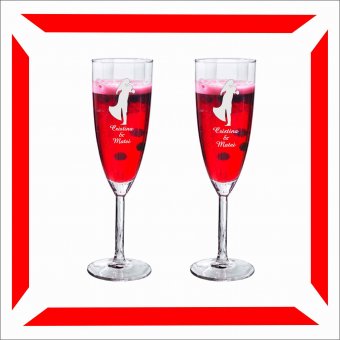  Pahare personalizate ( set 2 buc) Bride&Groom