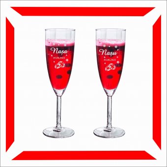  Pahare personalizate ( set 2 buc) Godmother & Godfather