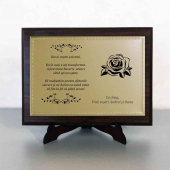 Placheta personalizata - Multumiri