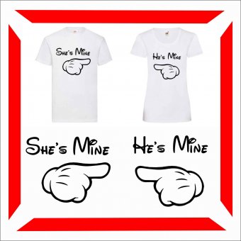 Set Tricou Personalizat- cuplu Mine