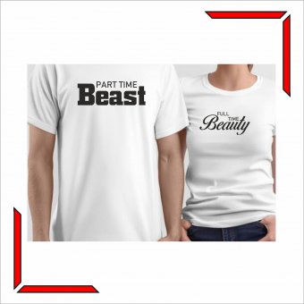 Set Tricouri Cuplu - Beauty & Beast 