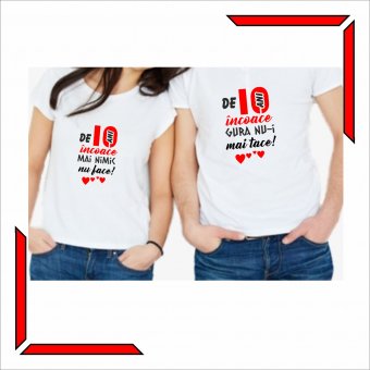 Set Tricouri Cuplu - De 10 ani