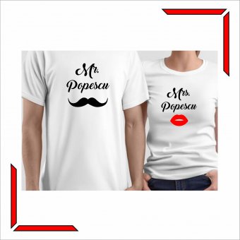 Set Tricouri Cuplu - Mr. & Mrs. 