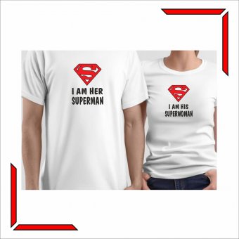 Set Tricouri Cuplu - SuperEroi 