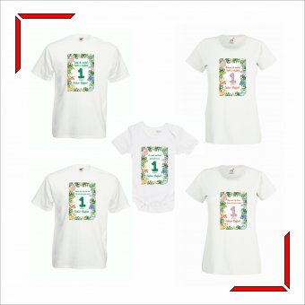 Set Tricouri Mot - Dinozaur