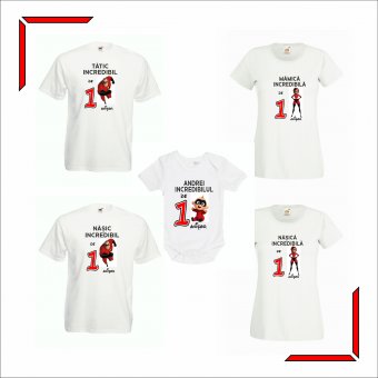 Set Tricouri Mot - Incredibilii