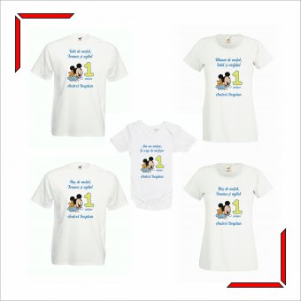  Set tricouri personalizate -Motat de un an