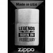Bricheta Zippo Perzonalizata-Legends are born in