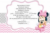 Invitatie botez - Minnie