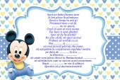Invitatie botez - Mickey