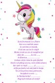Invitatie botez - Unicorn