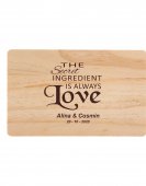 Tocator lemn personalizat-The secret ingredient is always love