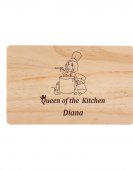 Tocator lemn personalizat-Queen of the kitchen